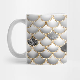 Colorful Glitter Mermaid Scales Mug